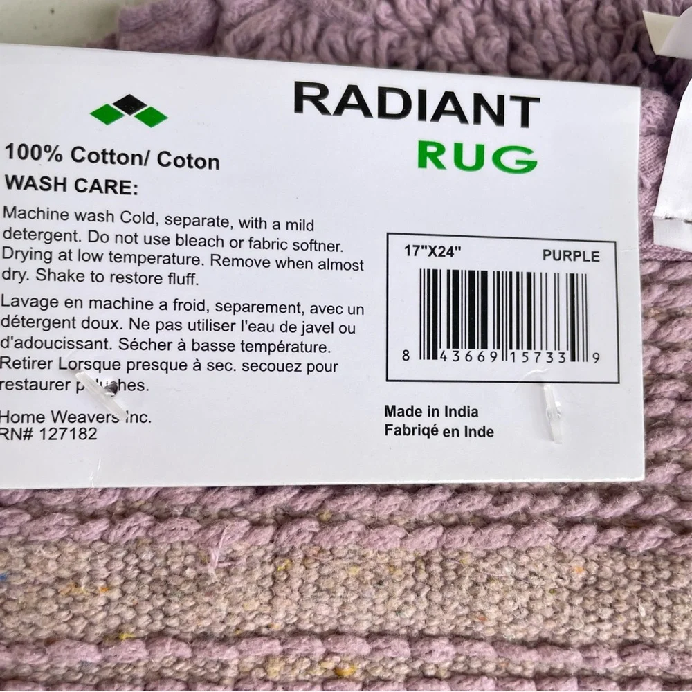 Home Weavers Double Ruffle Bath Rug Mat 17
